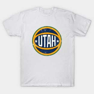 Utah Retro Ball - White T-Shirt